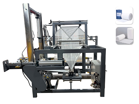 Машина для складывания и перемотки гигроскопической марли